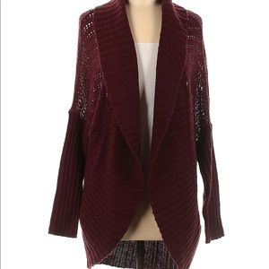 RD Style Cardigan. Size: M. Color: Burgundy